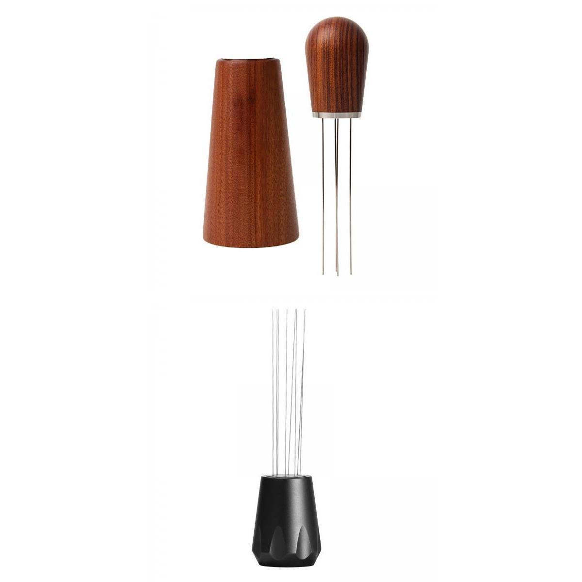 2pcs Needle Professional Coffee Tamper Distributor Coffee Leveler Tool