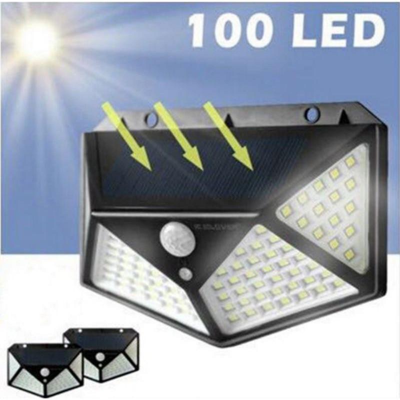 Đèn năng lượng cảm biến mặt trời 100 led