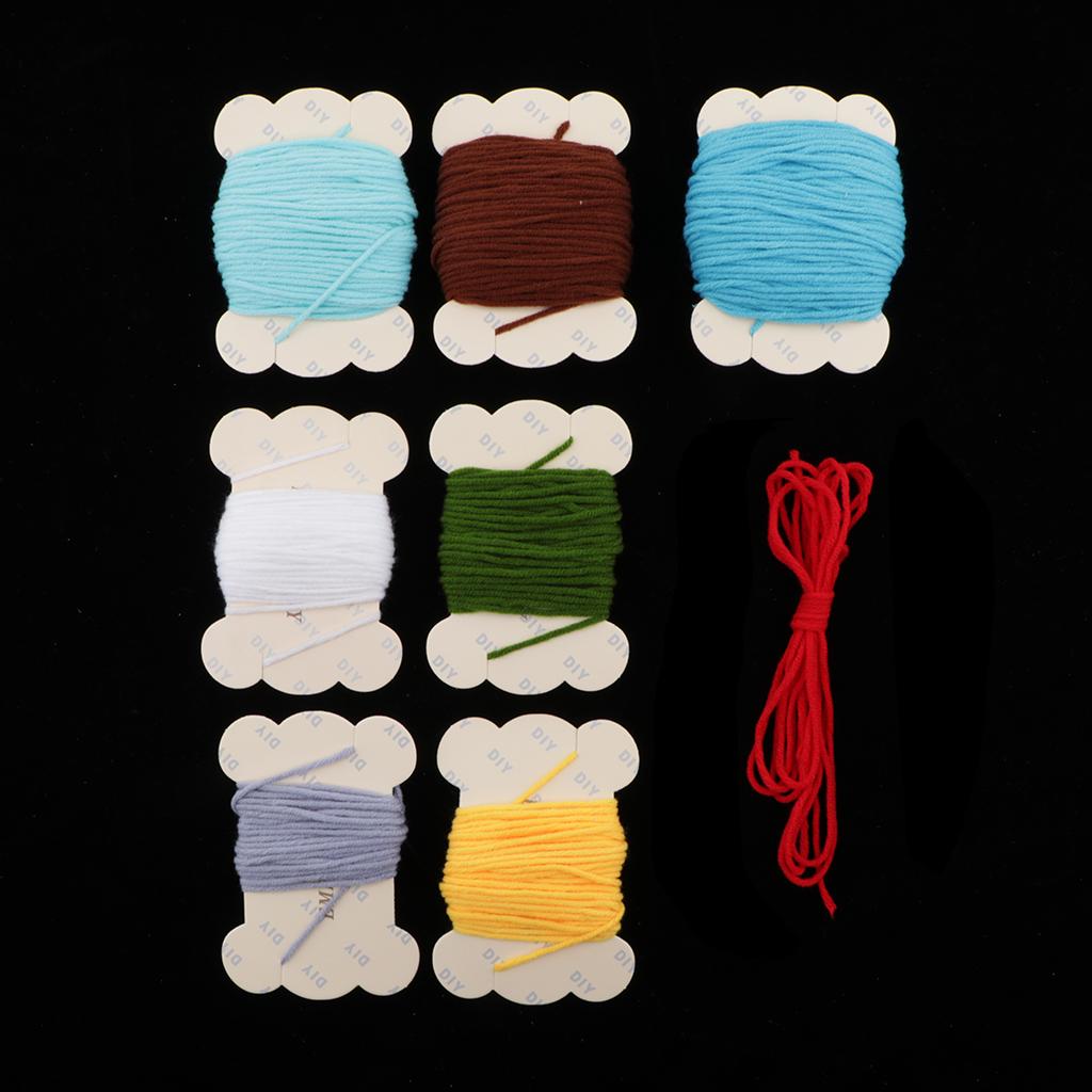 Punch Needle Embroidery Starter Kit with Punch Needle, Colorful Yarn, Embroidery Cloth with Pattern, Embroidery Hoop, Tools Kit for Beginners