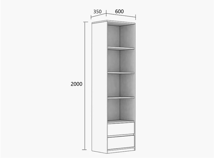 Giá sách gỗ công nghiệp thiết kế tiện dụng