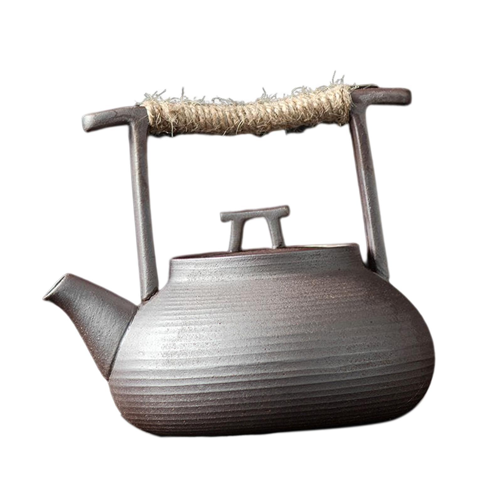 Ceramic Tea Kettle Handmade Teapot Warmer Teapot for Office Kitchen Picnic