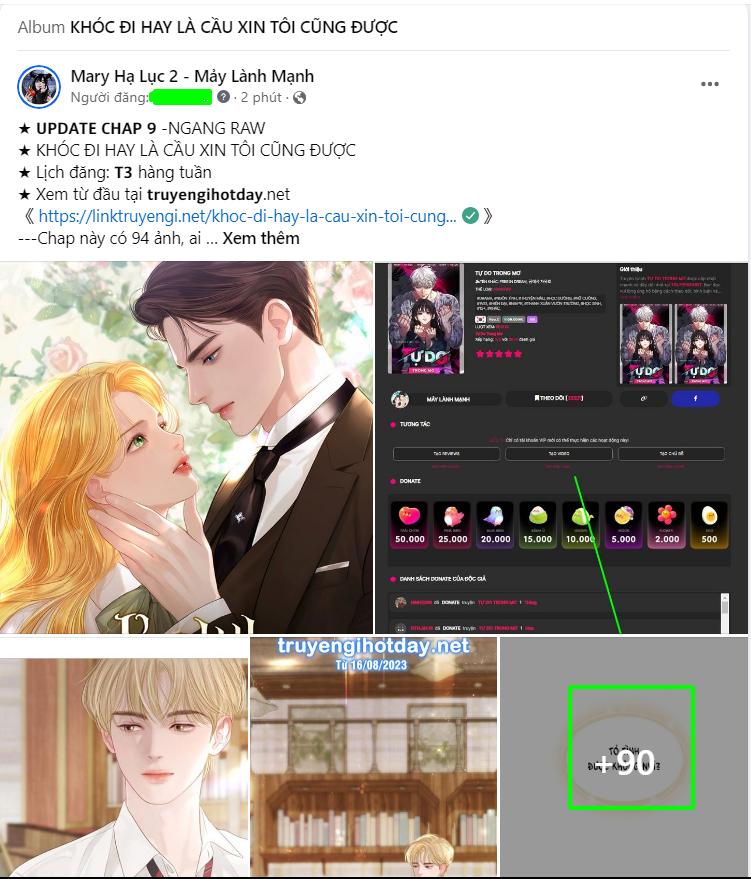 Khóc Đi Hay Là Cầu Xin Tôi Cũng Được chapter 9.2 - Trang 44
