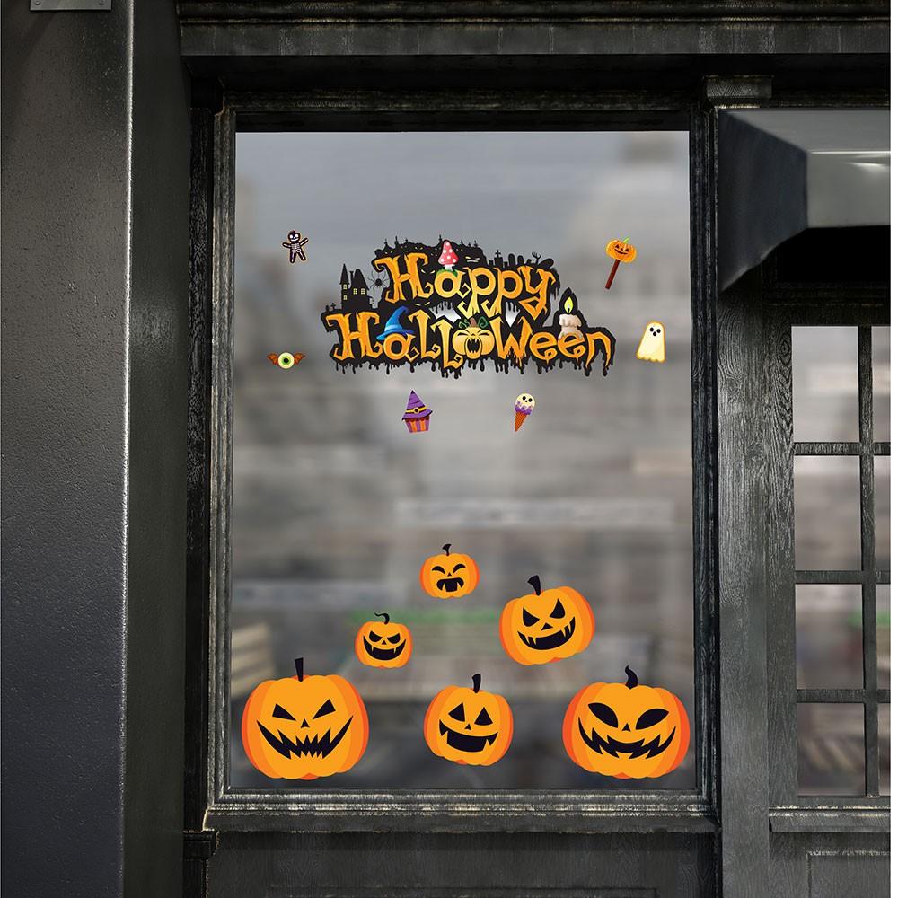 DECAL TRANG TRÍ HALLOWEEN COMBO SỐ 9