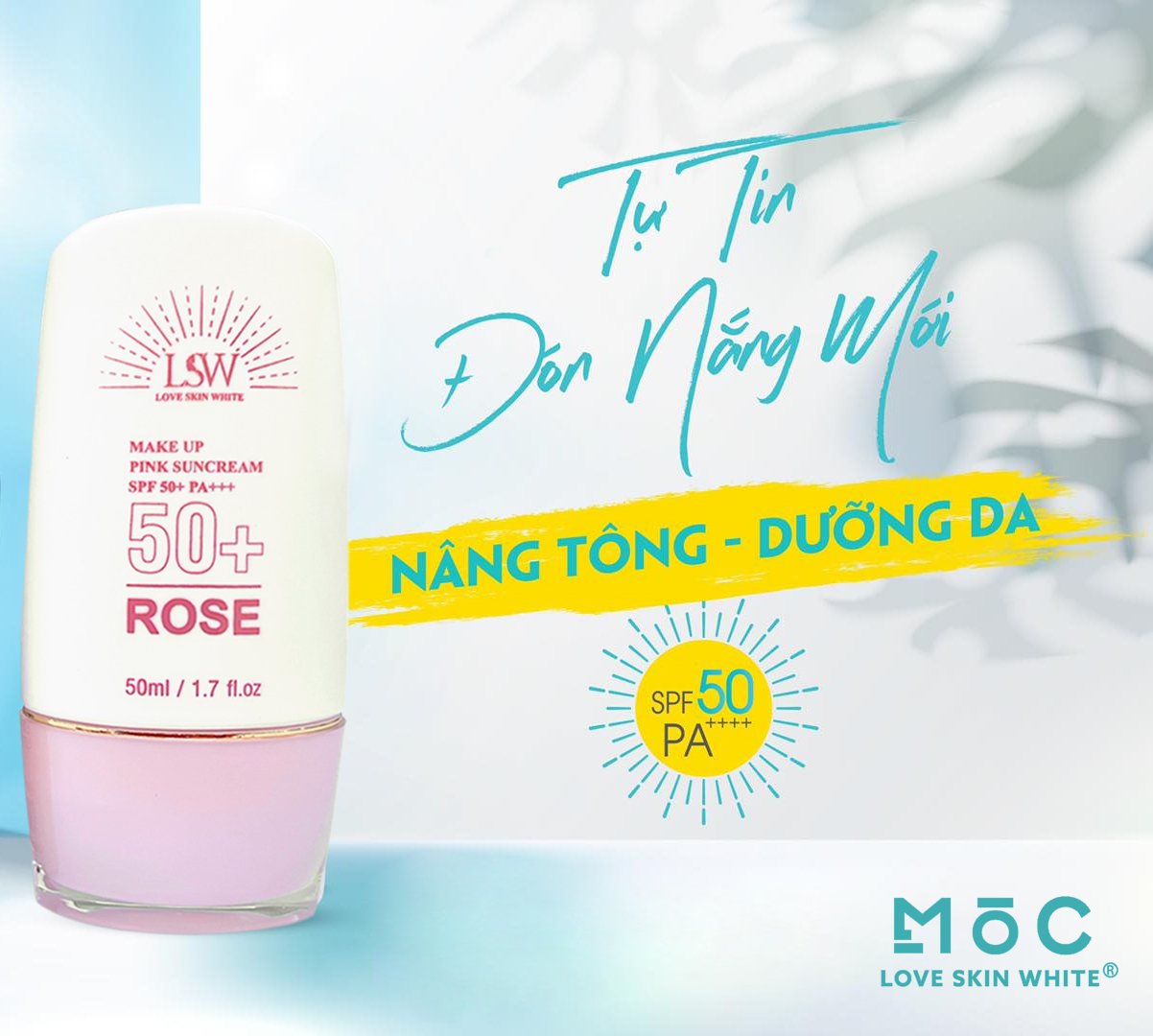 Kem Chống Nắng Bảo Vệ và Nâng Tone Da SPF 50+ PA+++ LSW