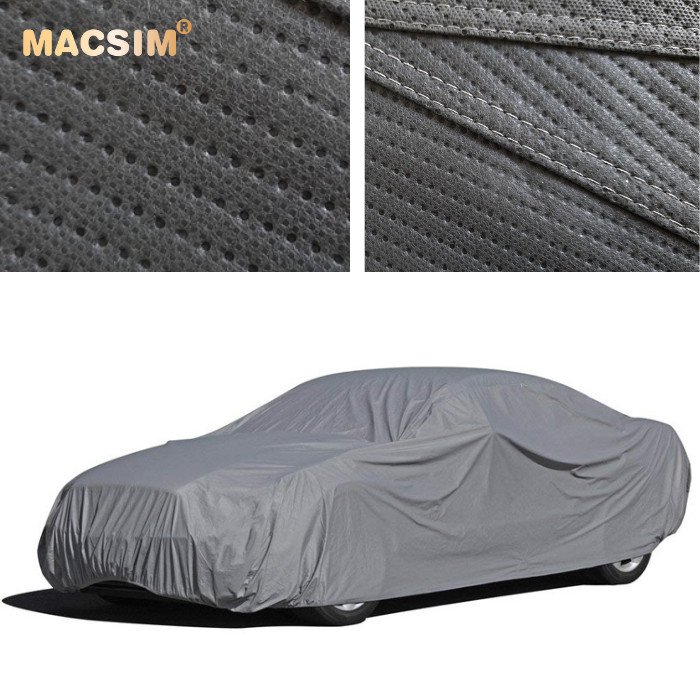 Bạt phủ ô tô chất liệu vải không dệt cao cấp thương hiệu MACSIM dành cho hãng xe Jguar màu ghi - bạt phủ trong nhà và ngoài trời