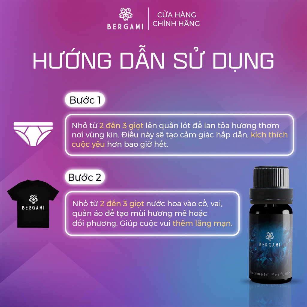 Nước Hoa Vùng Nhạy Cảm Nam Bergami hương Chocolate Nam Tính chai dung tích 10ml