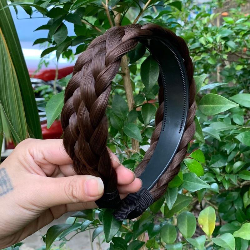 Cài bờm tóc giả tết bính to 4cm