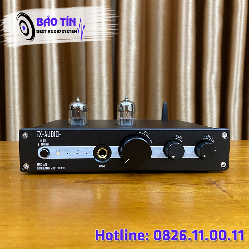 DAC GIẢI MÃ KÈM PRE ĐÈN FX A10 hàng chính hãng-Tặng dây quang liton Mỹ