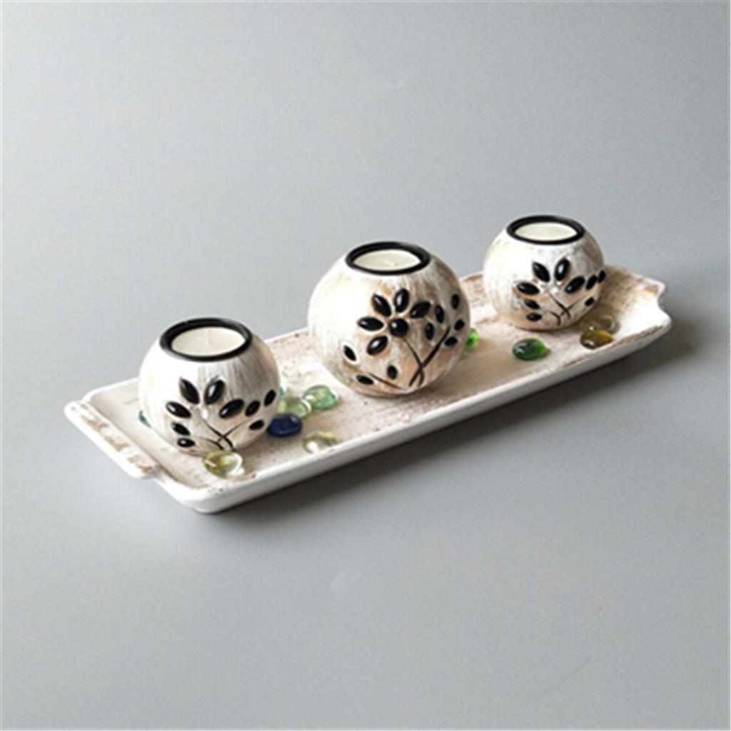 Ornament Candlestick Tea Light Holder Desk Tabletop Decor Ornament