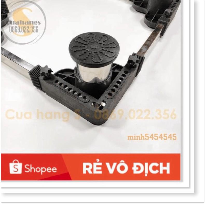 Chân kệ máy giặt tủ lạnh cao cấp trụ Inox