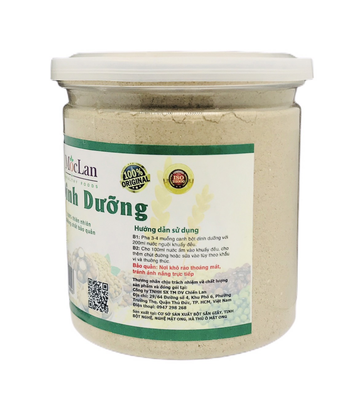 Bột dinh dưỡng Mộc Lan (hũ 250g)