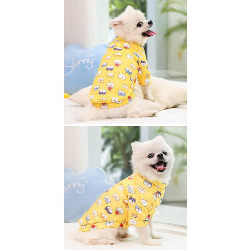 Áo vải nỉ mỏng cho Chó Mèo , Áo Giữ ấm, có tay. Quần Áo Thú Cưng