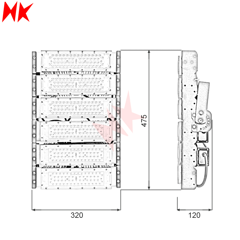 HKLED - Đèn pha LED Module OEM Philips 300W - DPMPL300