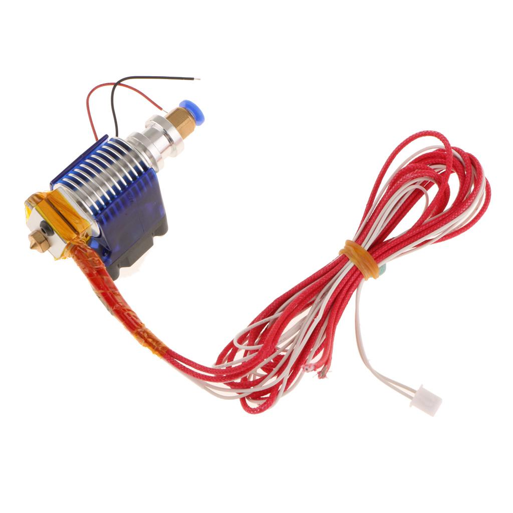 Metal J-Head V6 Hot End 0.4mm Nozzle for RepRap 3D Printer Bowden Extruder