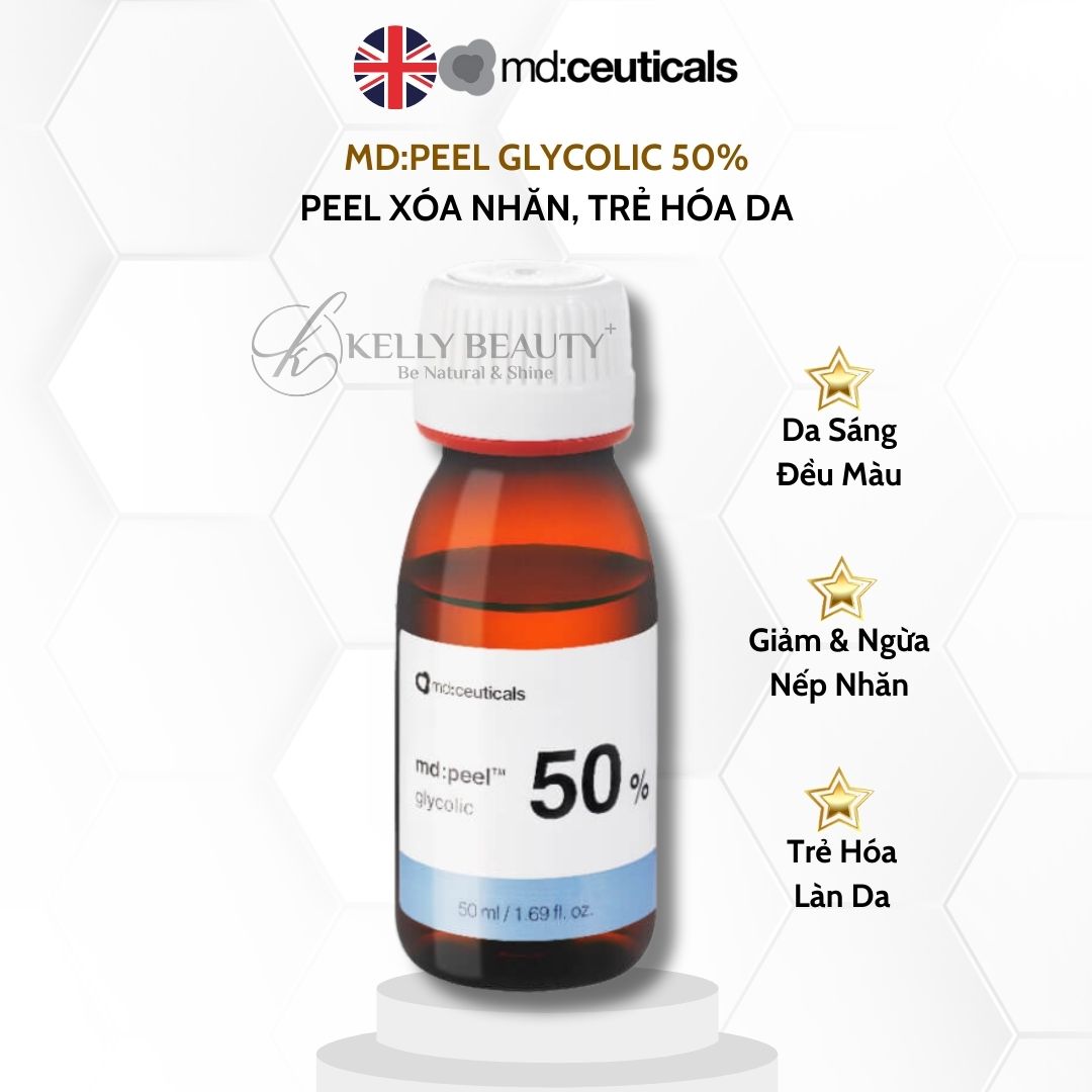 Peel Xóa Nhăn Trẻ Hóa Da MD:PEEL Glycolic 50% - MD:Ceuticals | Kelly Beauty