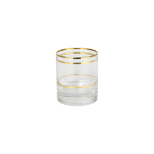 Set 6 cốc pha lê mạ vàng 24k nhập khẩu ITALY Vienna Iris Gold GA Italy CRISTAL  6611
