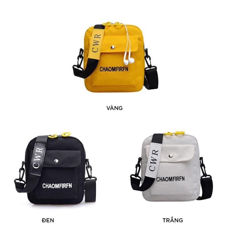 Túi tote trơn vải đeo chéo đi học canvas mềm giá rẻ