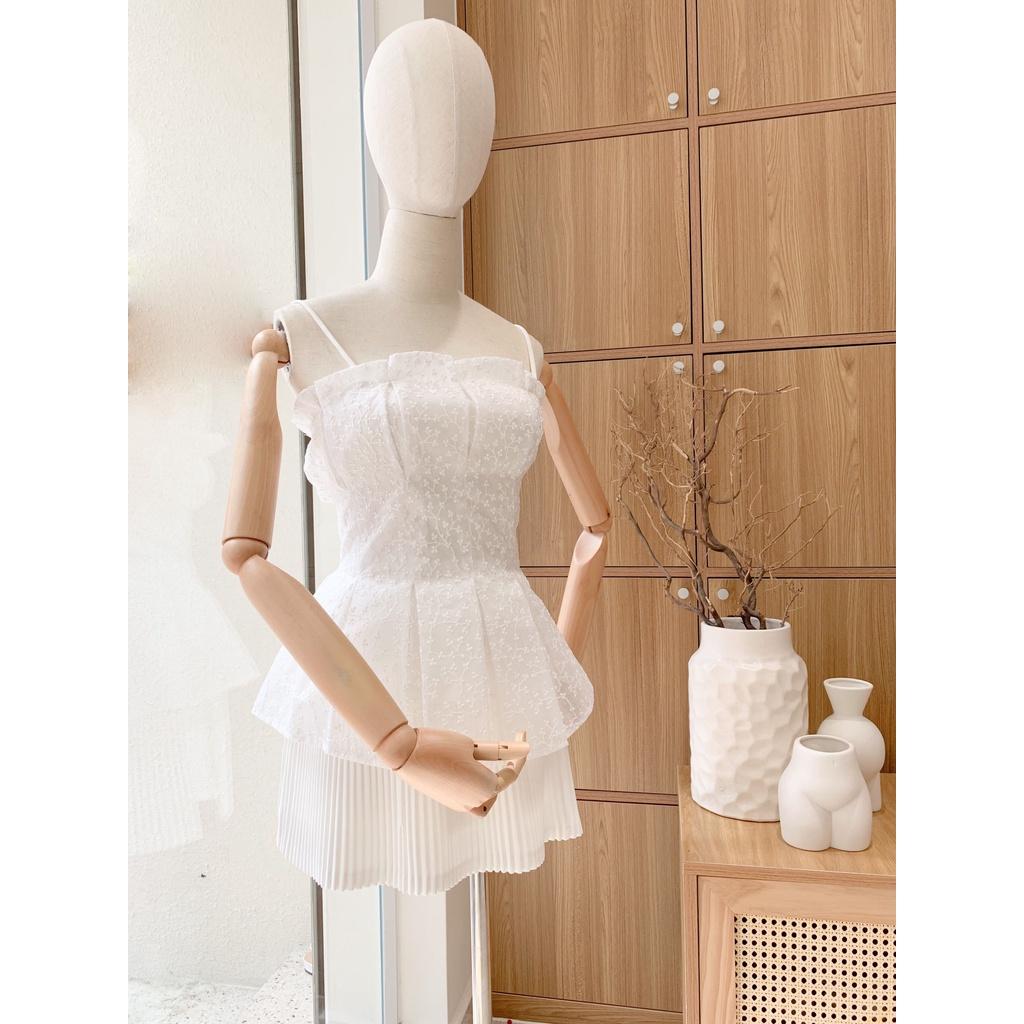 Chân váy xếp ly ngắn nhiều màu Lalaclothing