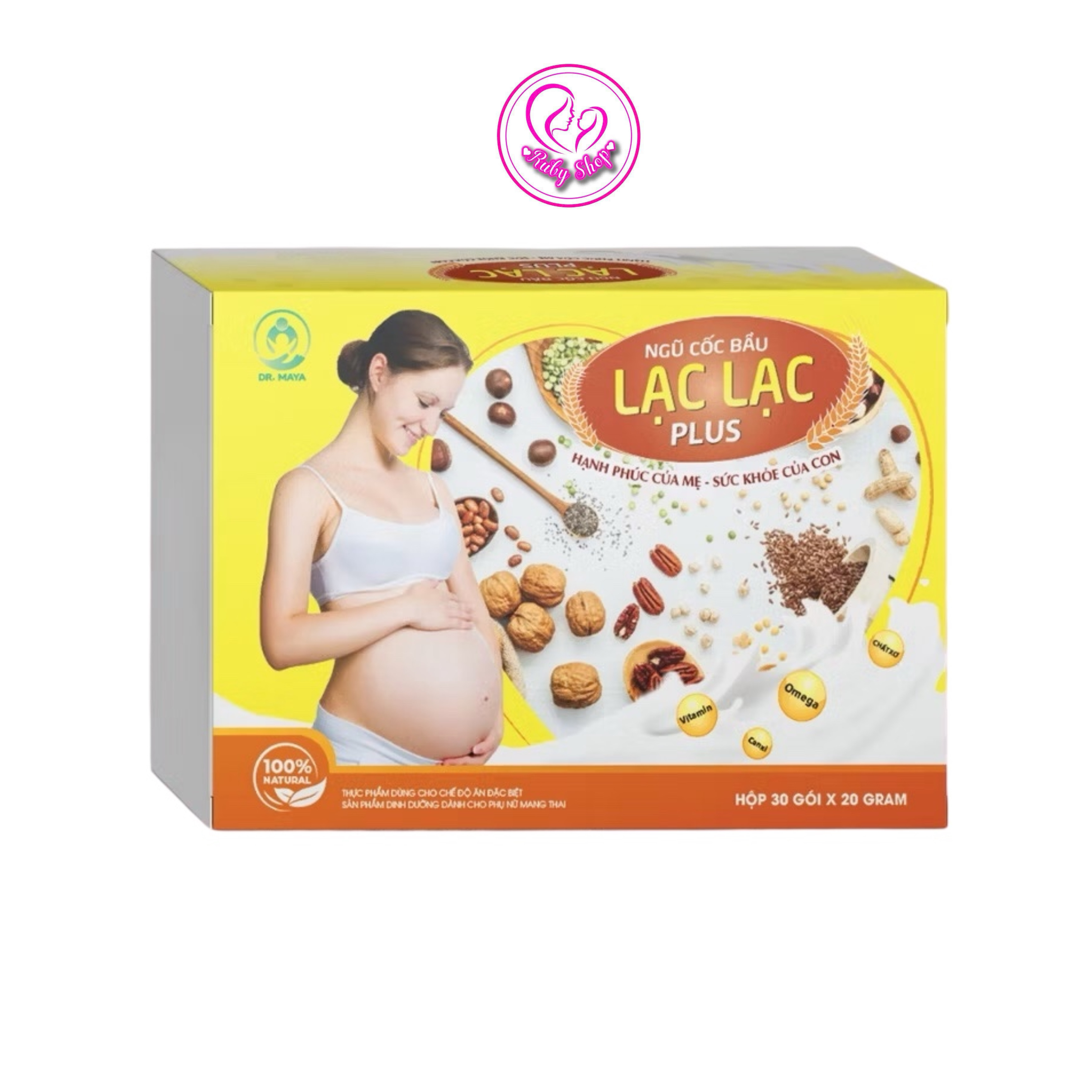 Ngũ cốc bầu Lạc Lạc hộp 30 gói hỗ trợ mẹ bầu thai kì khỏe mạnh