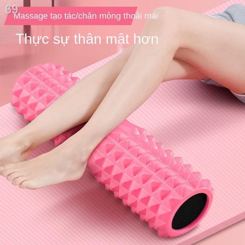 Bộ con lăn cột sống Foarm Roller 45*13 cm và thản yoga TPE 6mm.Ống lăn massage giãn cơ yoga, gym