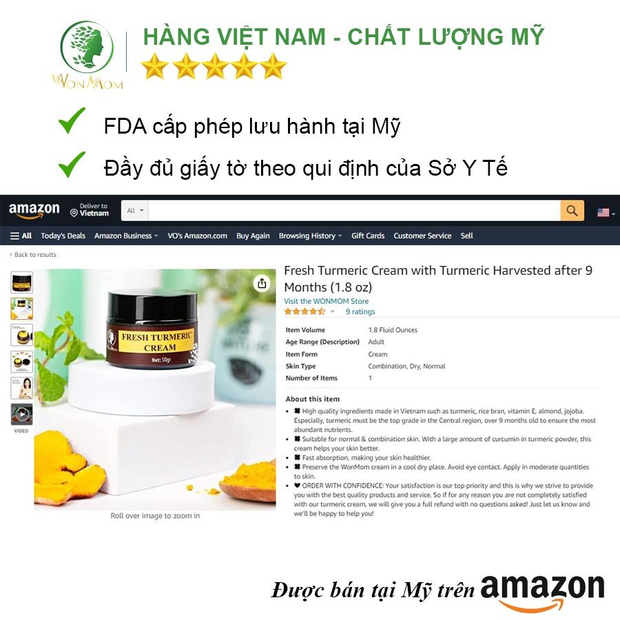 Hình ảnh Combo kem dưỡng trắng da ban ngày và ban đêm Wonmom ( 1 Kem nghệ tươi + 1 Kem cấp ẩm )