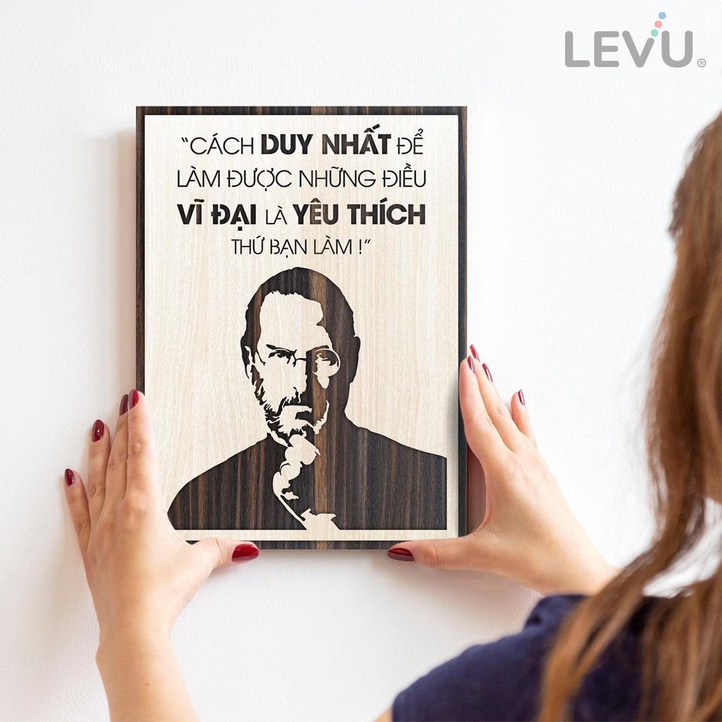 Tranh câu nói hay nổi tiếng của Steve Jobs LEVU NT01 truyền động lực