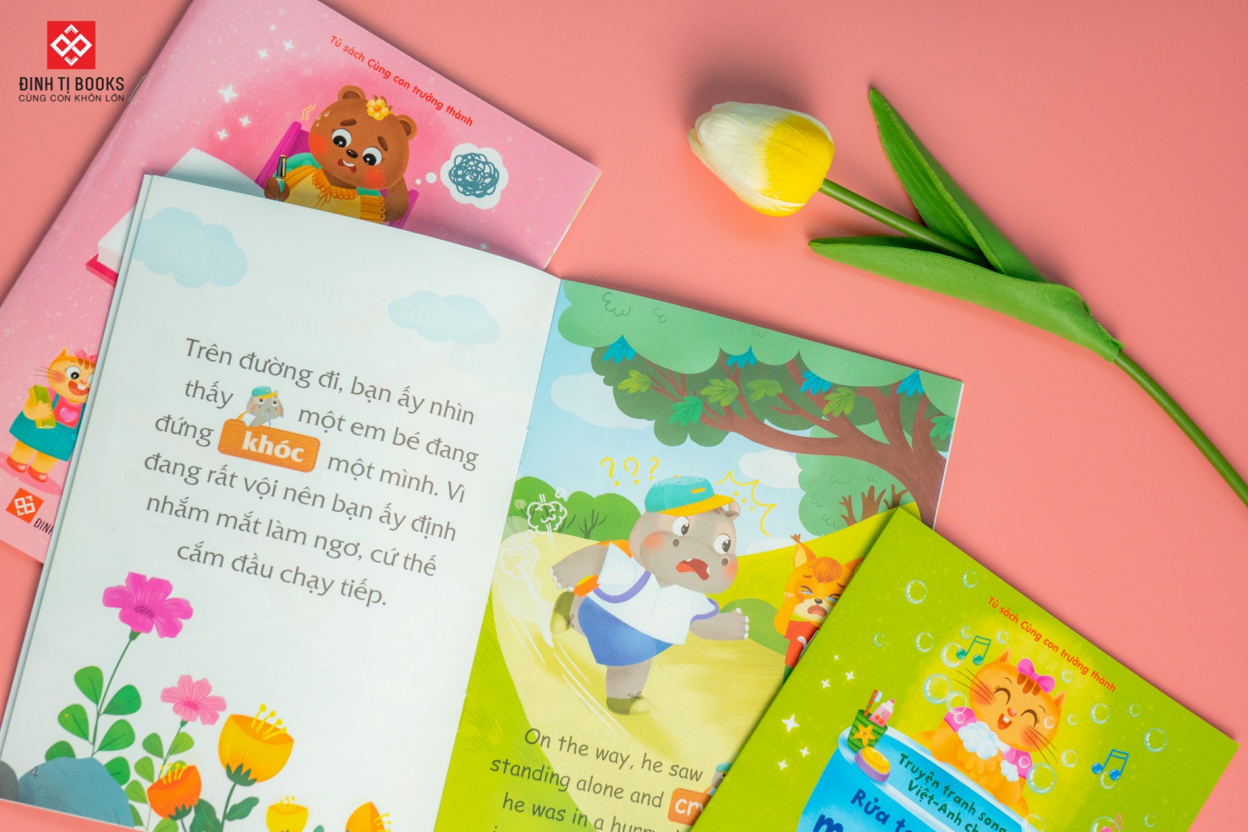 Sách Cùng Con Trưởng Thành - Bộ 10 Cuốn Truyện Tranh Song Ngữ Việt - Anh Cho Bé  – Đinh Tị Books