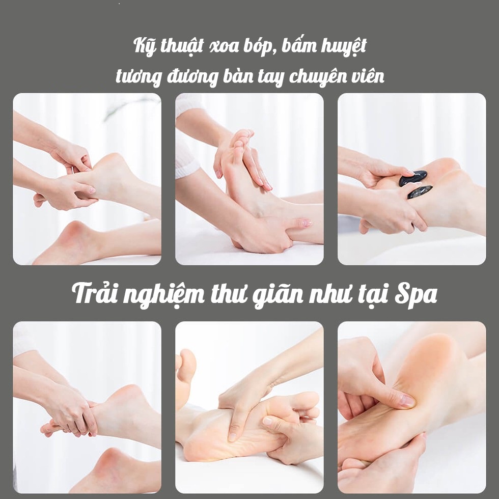 Máy massage bấm huyệt XGEEK F3, massage chân 360 độ