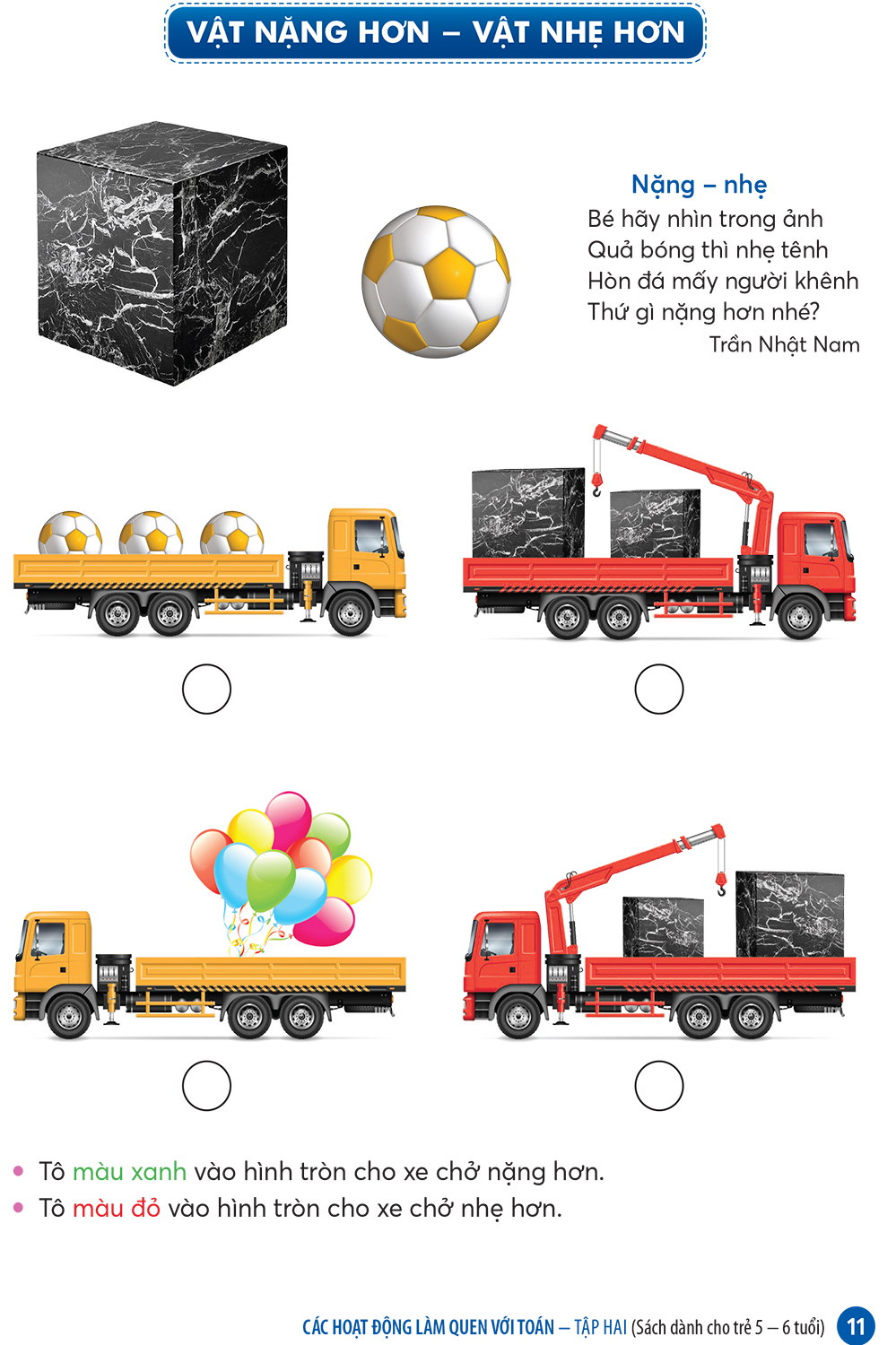 CÁC HOẠT ĐỘNG LÀM QUEN VỚI TOÁN Tập 2 (Sách dành cho trẻ 5-6 tuổi)