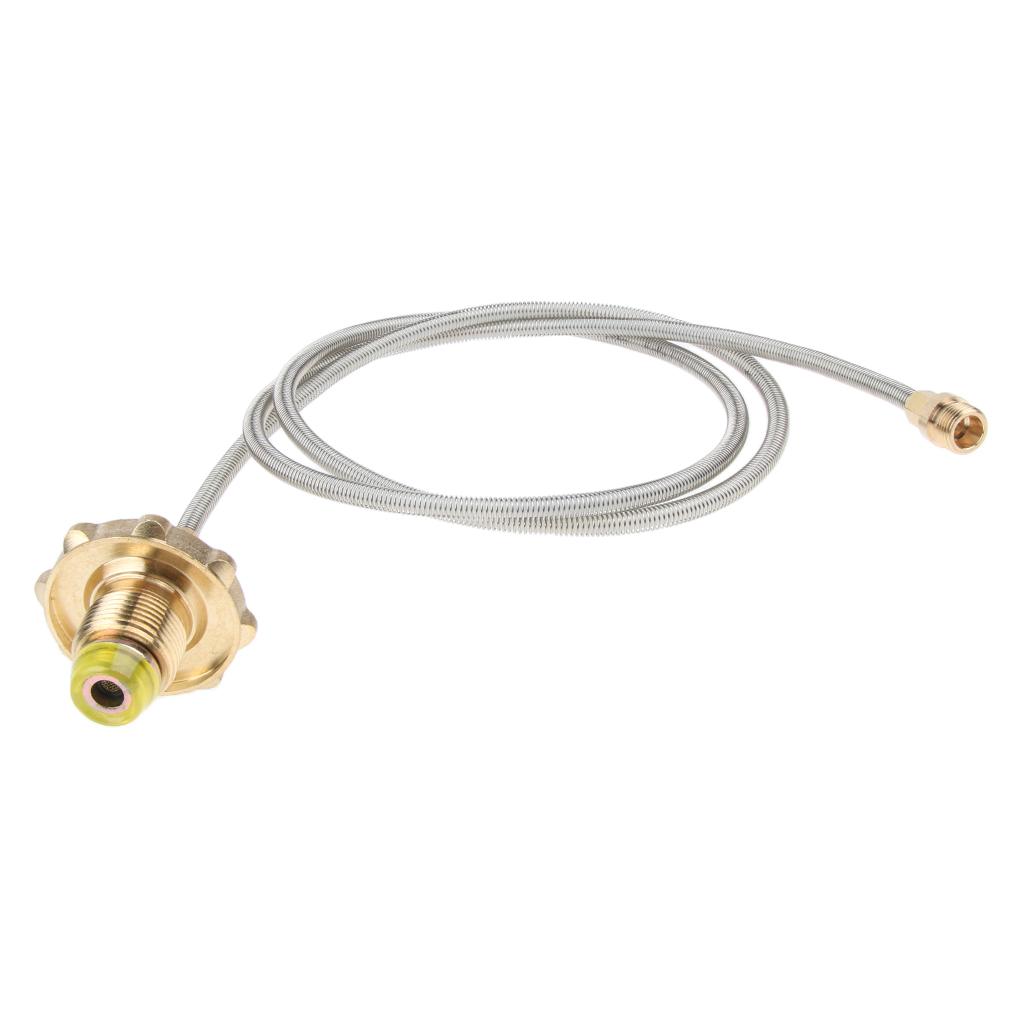 Camping Stove High-Pressure Propane Hose And Adapter For Flat Gas Tank