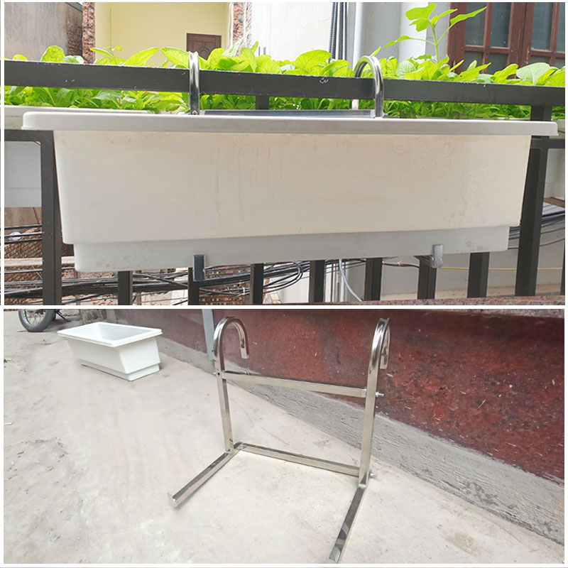 Giá Móc Treo Inox Đỡ Chậu Trồng Câu Thông Minh 1 Tầng Cao từ 32.5cm