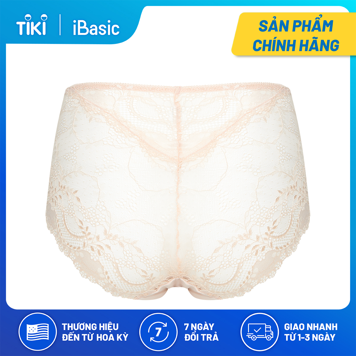 Quần lót nữ ren lưng cao iBasic PANW125