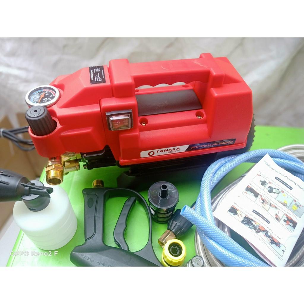 Máy xịt rửa mini - máy rửa xe- 2400W - motor từ- tự hút nước,có sung dài nửa mét .tặng bình bọt