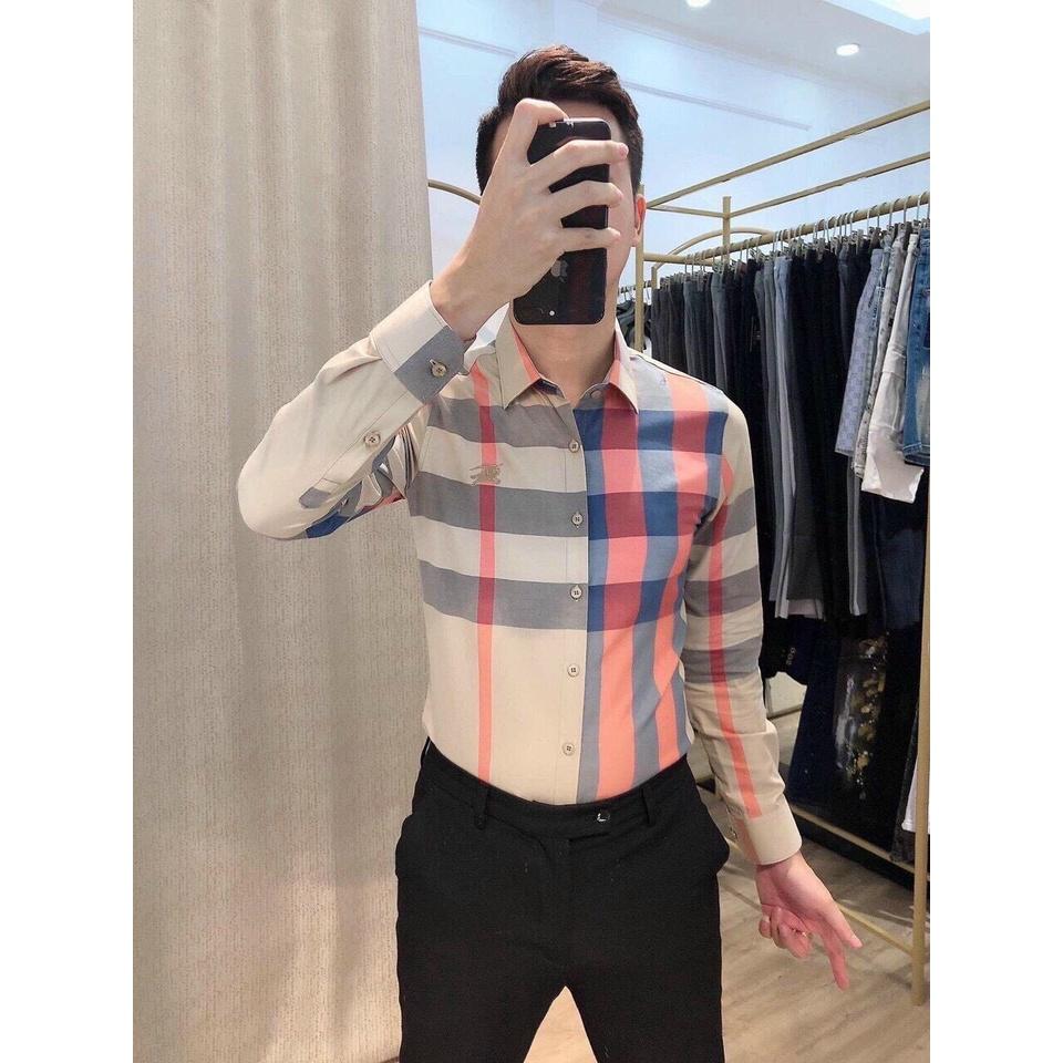 ÁO SƠ MI TAY DÀI PHONG CÁCH HÀN QUỐC KẺ SỌC CARO