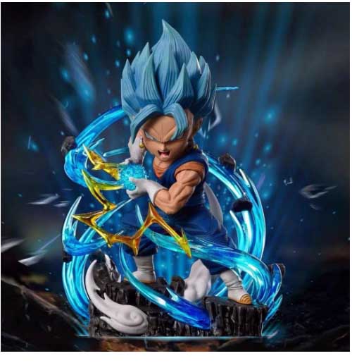 Mô hình vegeta Dragon Ball cảnh tóc xanh hiệu ứng