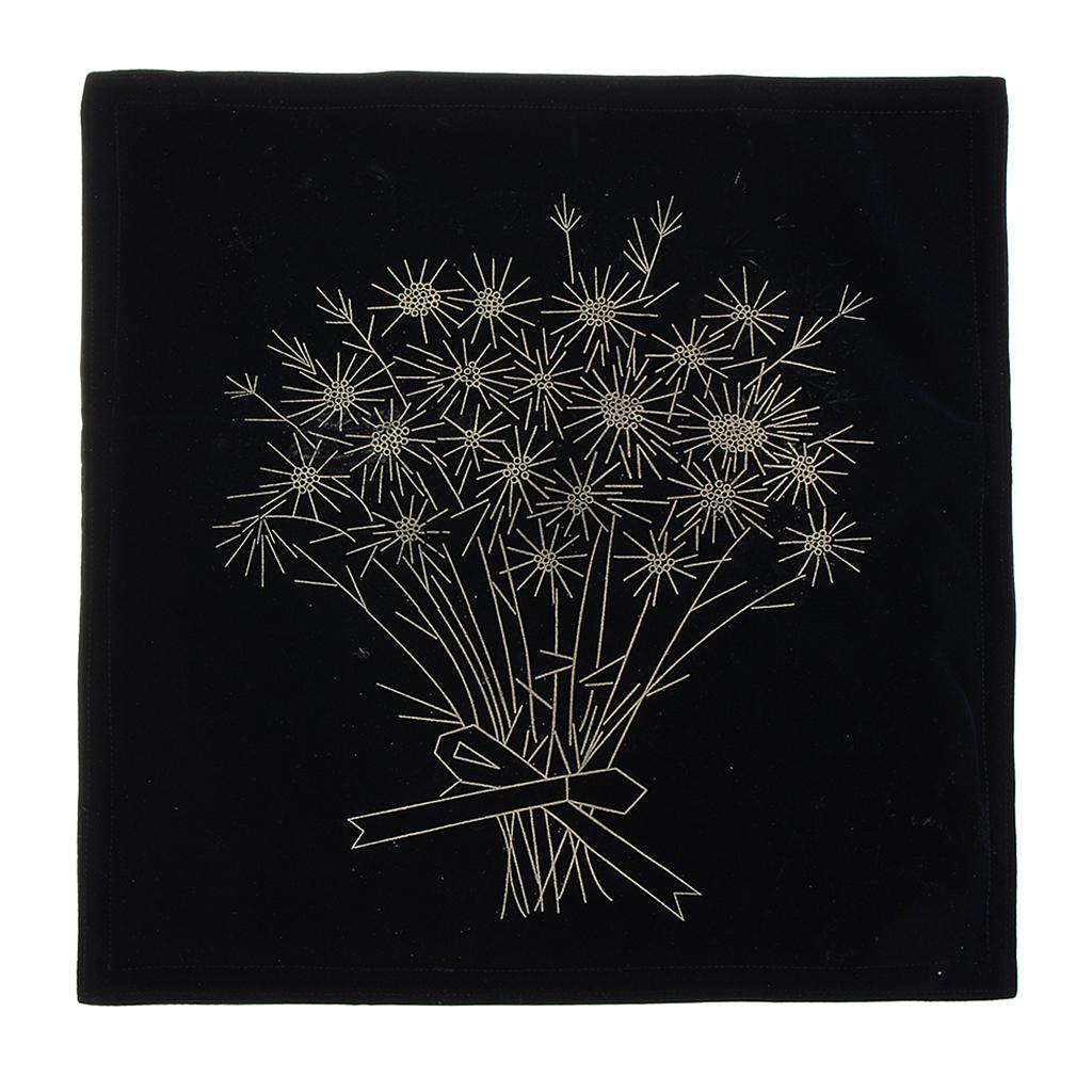 2pcs Daisy Flower Ribbon Cross Stitch Kits Embroidery Car Cushion Covers DIY