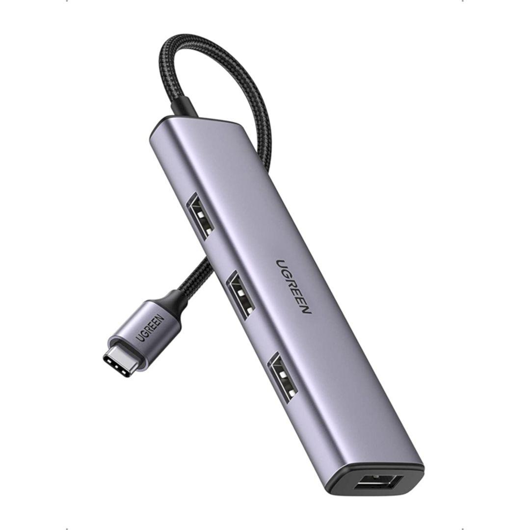 Ugreen UG20841CM473TK 5Gbps vỏ nhôm Bộ chuyển USB-C sang 4 cổng USB 3.0 - HÀNG CHÍNH HÃNG