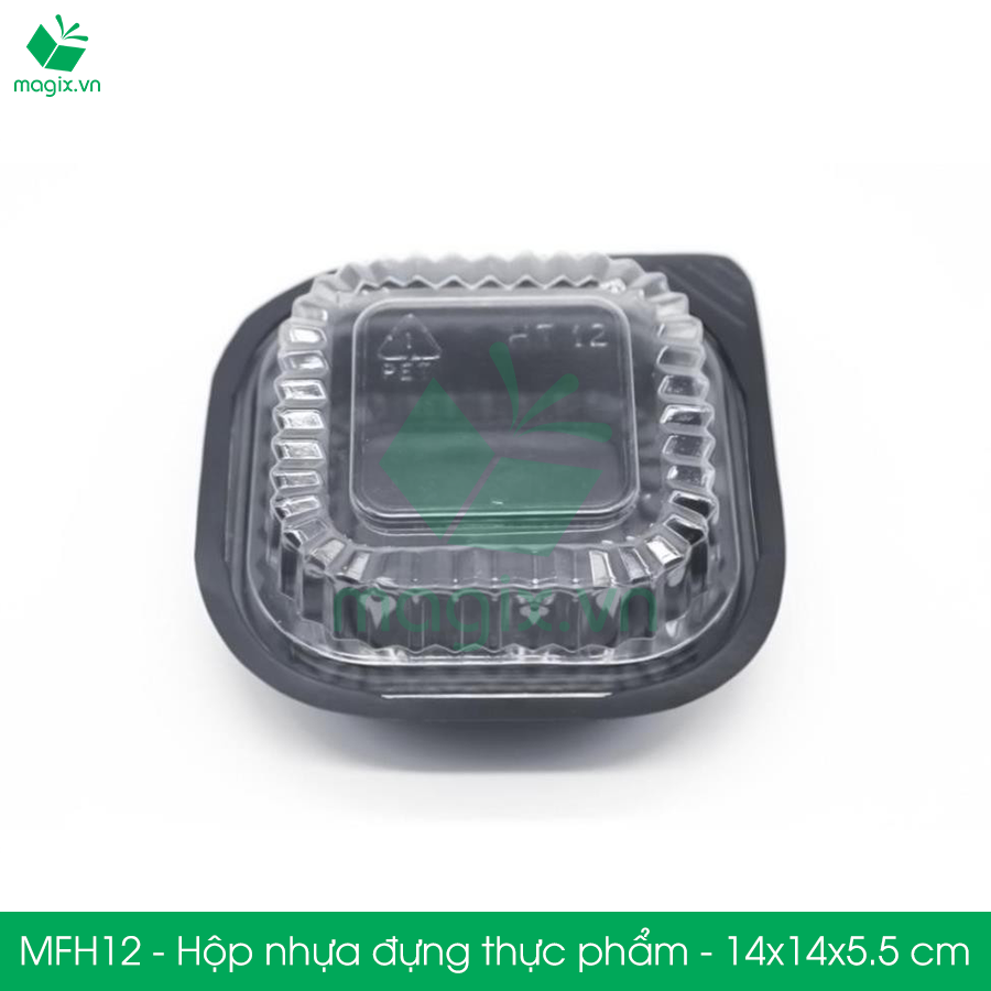 MFH12 - 50 Hộp nhựa đế đen nắp trong HT12