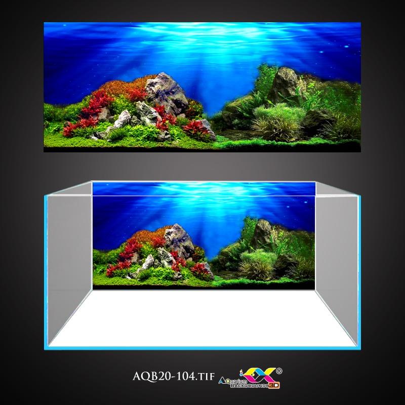 Tranh Dán Bể Cá - Cỏ Thủy Sinh Dưới Nước Siêu Nét SIêu Đẹp - AQB20-104