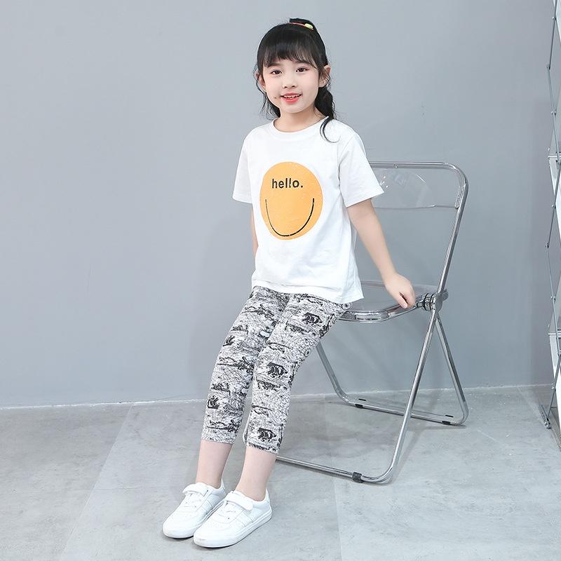 QT1 Size100-150 (12-30kg) Quần legging bé gái (Quần thun co giãn tốt) Thời trang trẻ Em hàng quảng châu