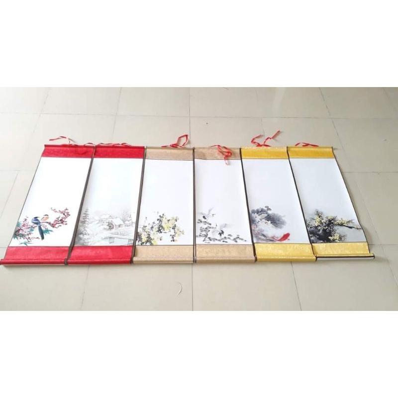 Combo 4 Biểu bo lụa in hình nền 30x80cm