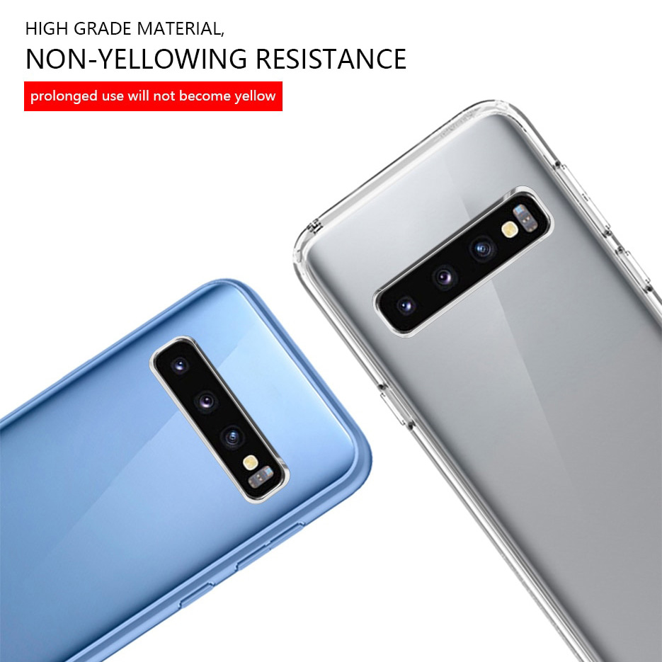 Ốp lưng chống sốc cho Samsung Galaxy S23 Ultra S22 S21 FE Ultra Z Flip 3 4 Fold 3 4 Note 10 Plus Lite hiệu Likgus Crashproof mặt lưng cường lực viền dẻo chống ố vàng - Hàng nhập Khẩu