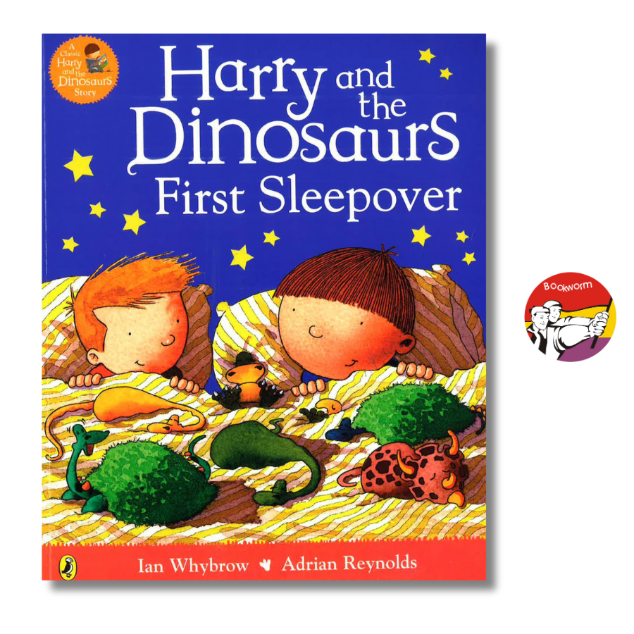 Sách - Harry and the Dinosaurs First Sleepover by Adrian Reynolds | Children's English Picture Book