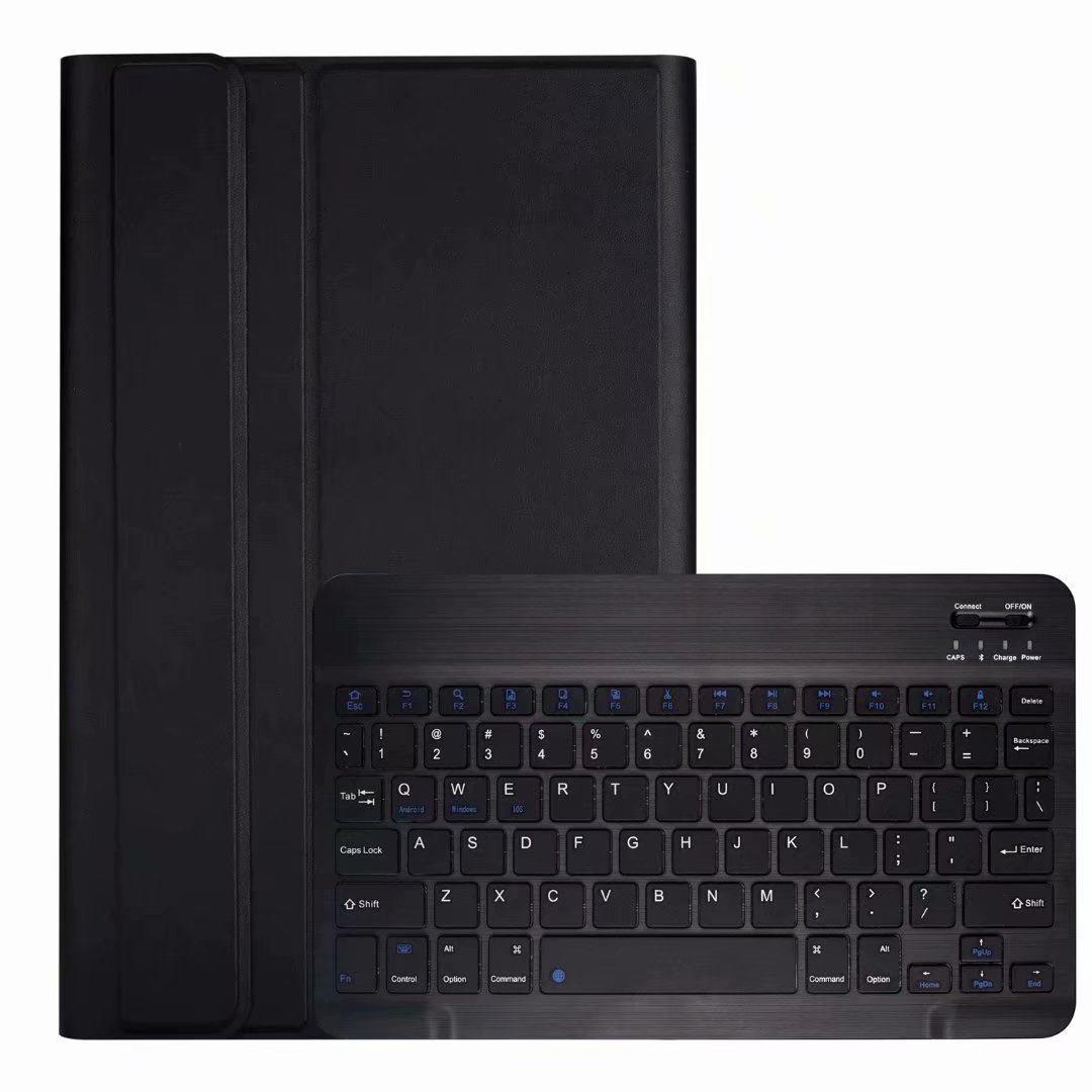 Bao da kèm bàn phím dành cho Samsung Galaxy Tab A7 Lite SM-T225, Tab A7 SM-T505, Tab A8 T295 2019 Bluetooth Keyboard Case có khay để bút chống sốc cao cấp - Hàng chính hãng