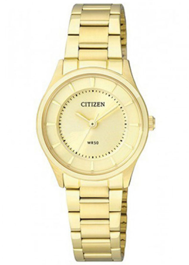 Đồng Hồ Nữ Citizen Dây Thép Không Gỉ ER0203-51P - Mặt Vàng