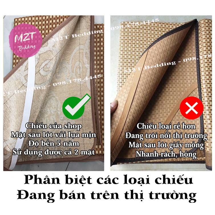 Chiếu điều hòa sợi mây Cao cấp mát mềm mịn thoáng khí - chiếu trải giường đủ kích thước 1m2, 1m5, 1m6, 1m8, 2m2
