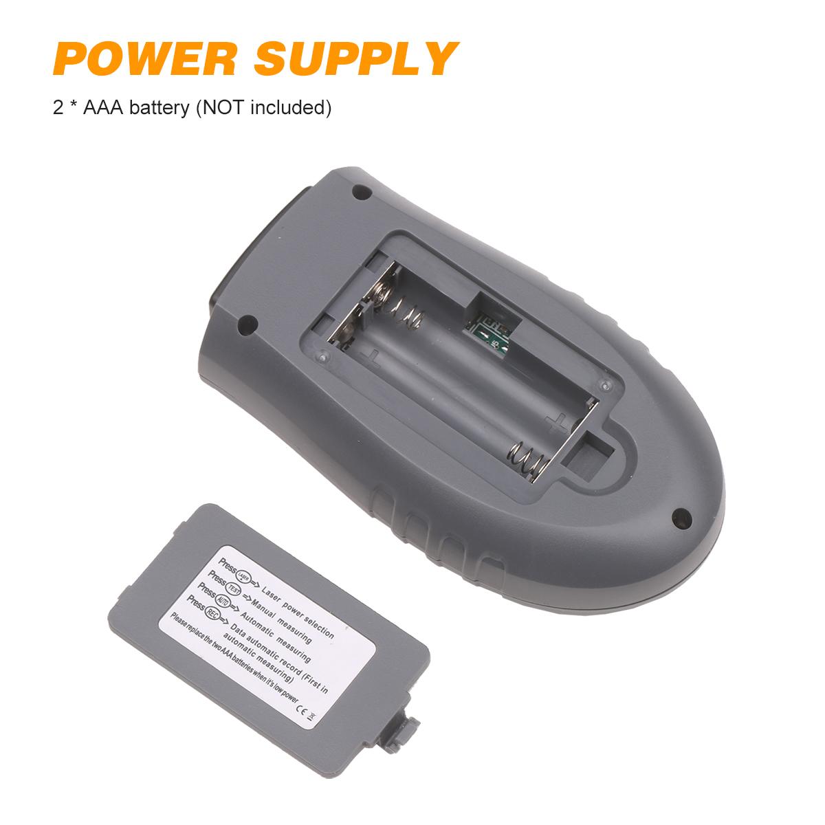 Portable High-precision Digital Tachometer with Laser Manual/Automatic Measurement Speedometer LCD Display with