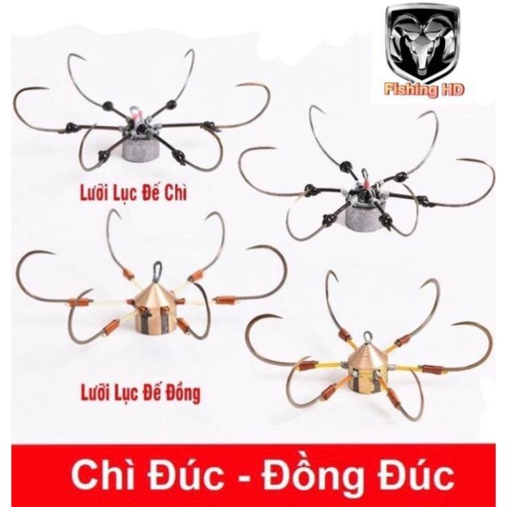 Lưỡi Câu Lục Chì Đúc Đồng Đúc Lưỡi Câu Siêu Bén Siêu Cứng LC4 đồ câu FISHING_HD