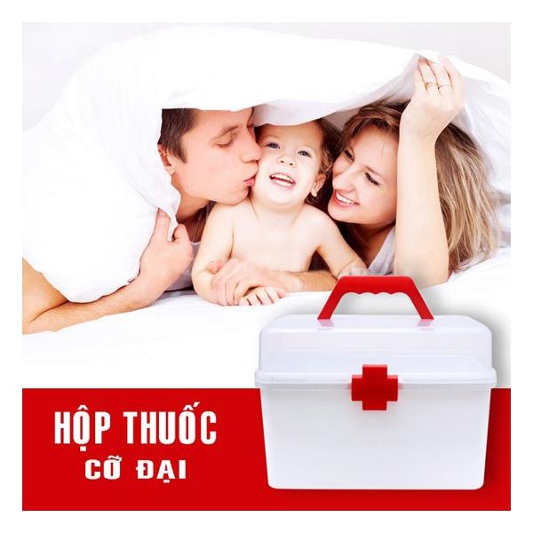 Bộ 2 hộp đựng thuốc chuyên dụng gia đình