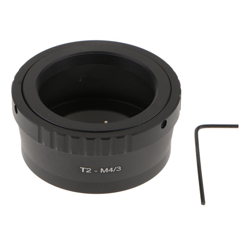 2x T2 Mount Lens Adapter to Micro 4/3 for Olympus Camera Telescope